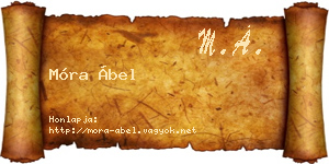 Móra Ábel névjegykártya